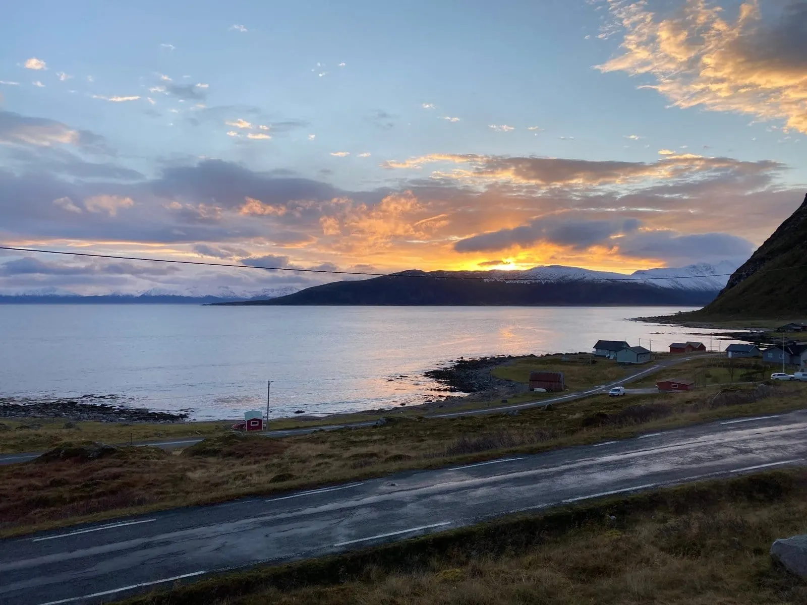 Abendsonne über dem Burøysund
